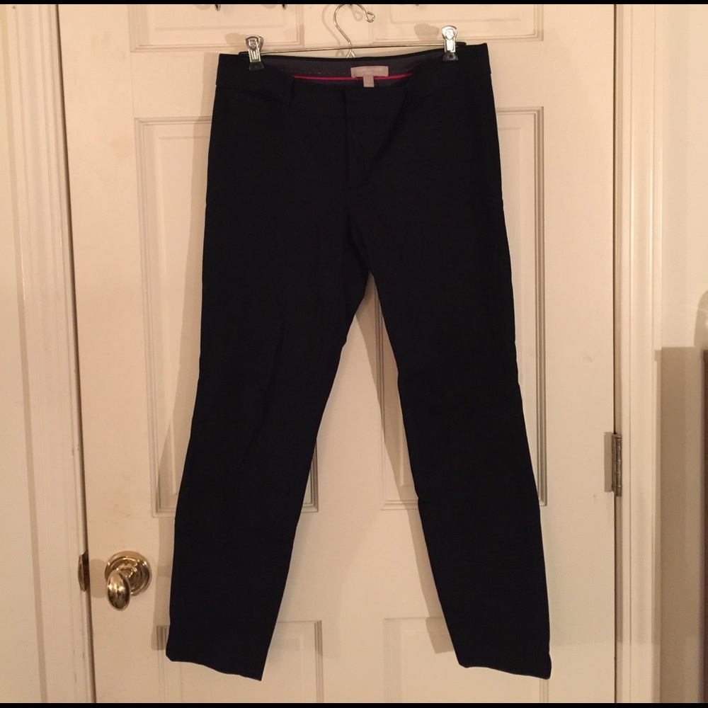 Banana Republic Sloan skinny black trousers sz 6