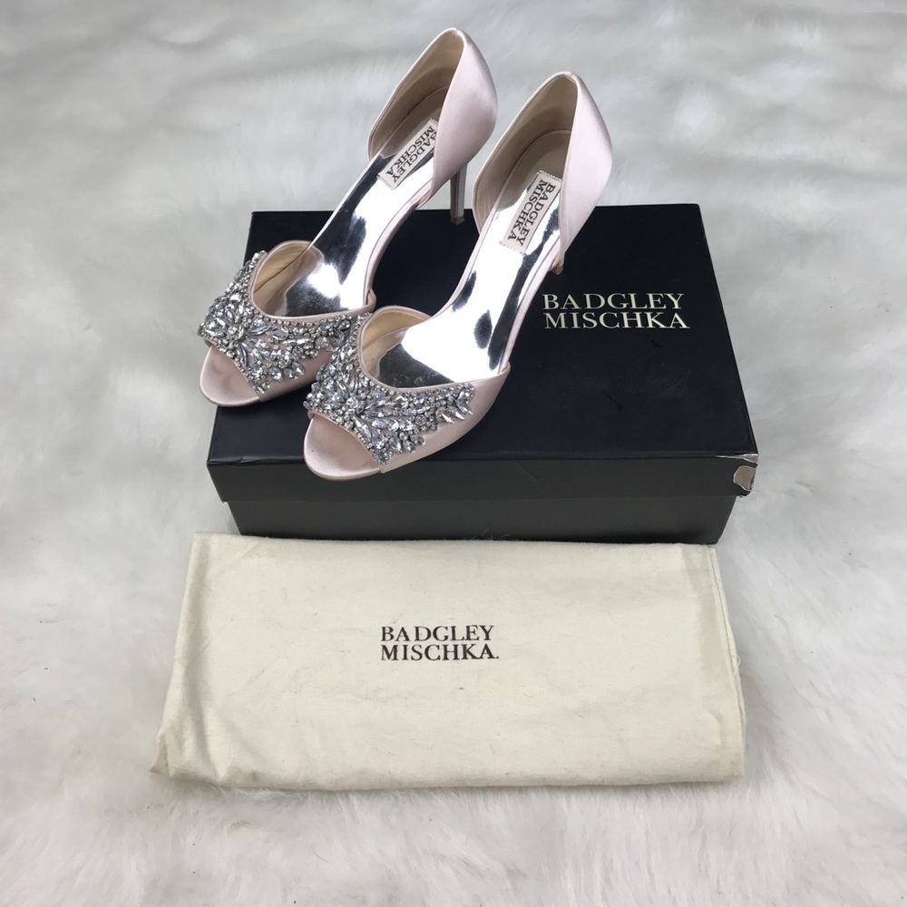 Badgley Mischka Candance embellished heel