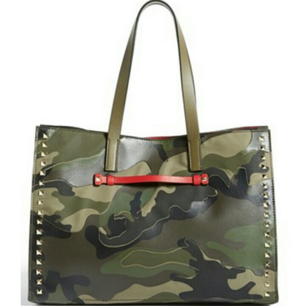 ISO ONLY -Valentino Studded Camo Tote