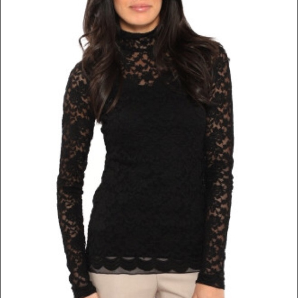 BCBG black lace top