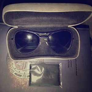 Authentic Black Diamond Chanel Sunglasses