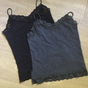 Camisole bundle with lace trim