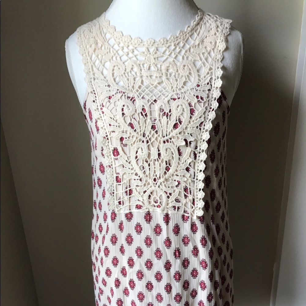Adorable Shift Dress w/Crochet Detail by Blue Rain