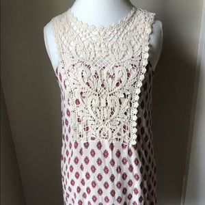 Adorable Shift Dress w/Crochet Detail by Blue Rain