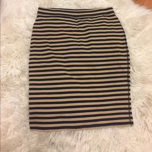 Old Navy Stripe Pencil Skirt