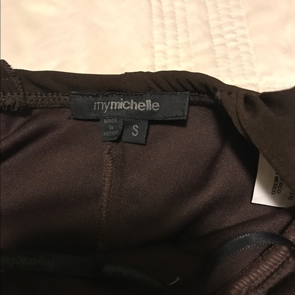 Brown with cream lace dress - Picture 2 of 2