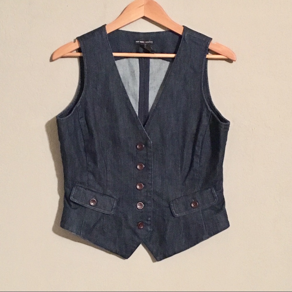 NY& Co Denim Vest