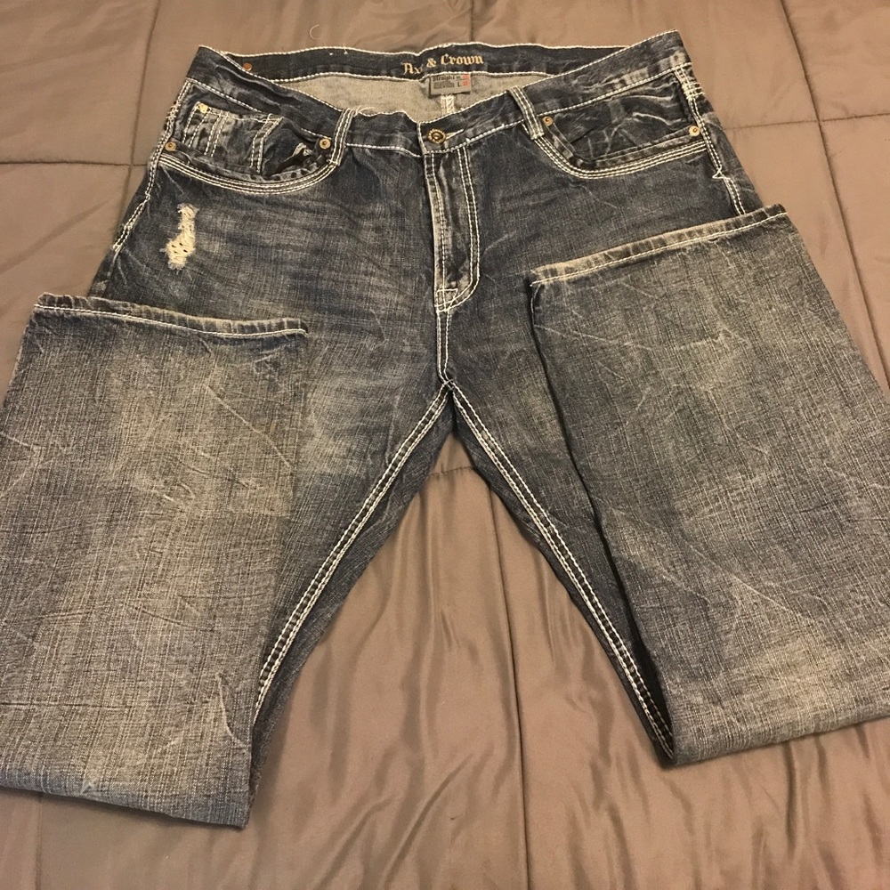 Distressed Axe & Crown jeans! Awesome threads