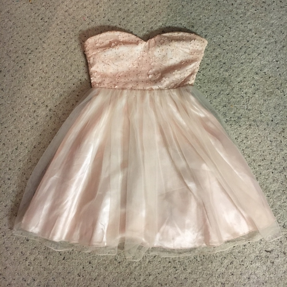 Pale Pink Homecoming Dress