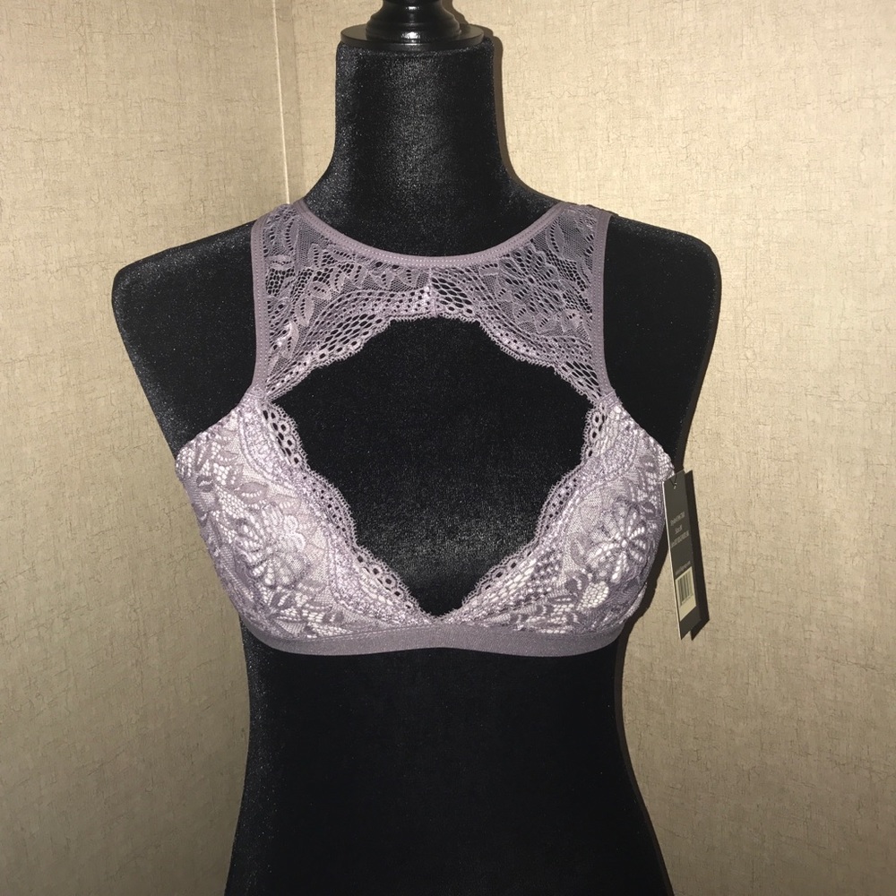 Purple lace bralette