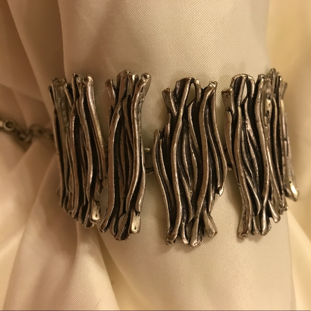 silver tone costume bracelet