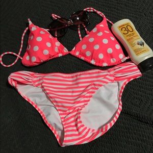 Victoria's Secret Dots and stripes bikini