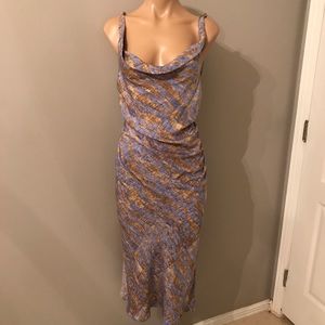 ❤️DVF silk multi color slip dress