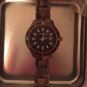 Fossil watch nude tortoise shell