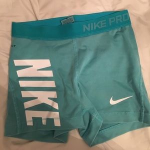 teal nike shorts