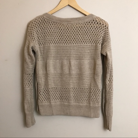 VS Airy Crochet + Knit Sweater - Side Button - Picture 2 of 6