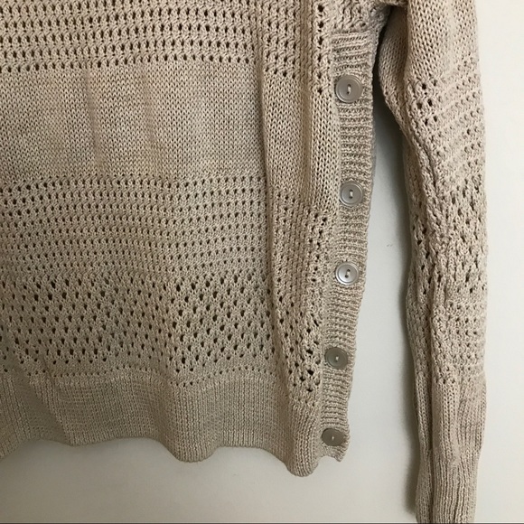 VS Airy Crochet + Knit Sweater - Side Button - Picture 3 of 6