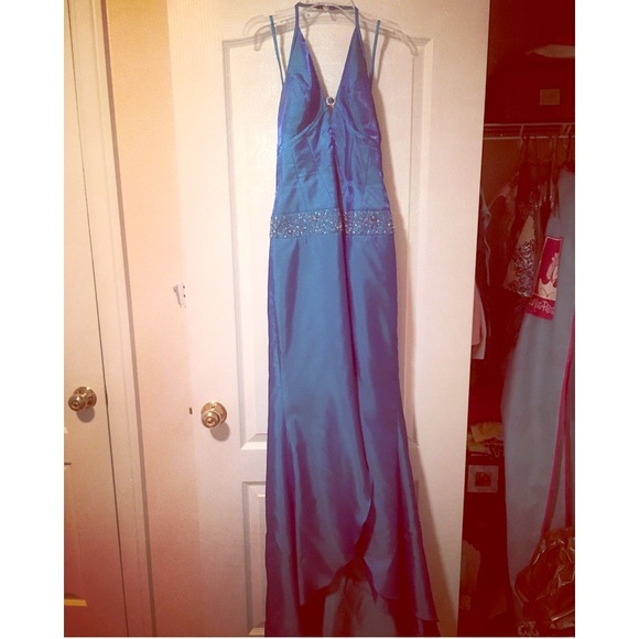 Cire by Landa Size 6 Blue Sequin Dress - Picture 1 of 2