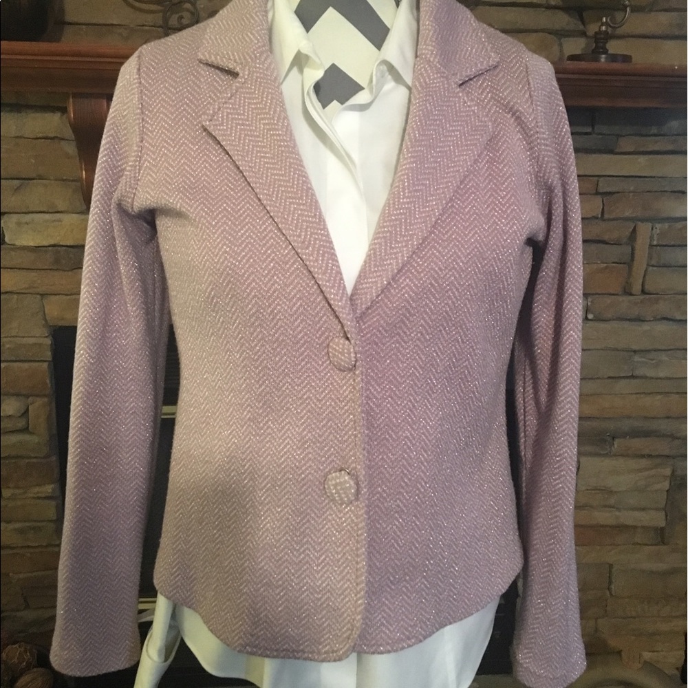 Casual Blazer - Lavender w/ Glitter Detail