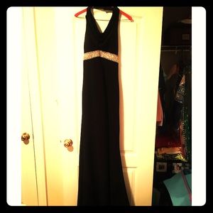 Landa Size 8 Black Halter Dress