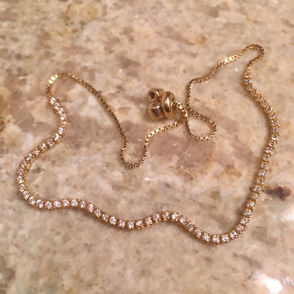 Swarovski Crystal Gold Bracelet