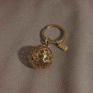 Coach Gold Ball Keychain Charm