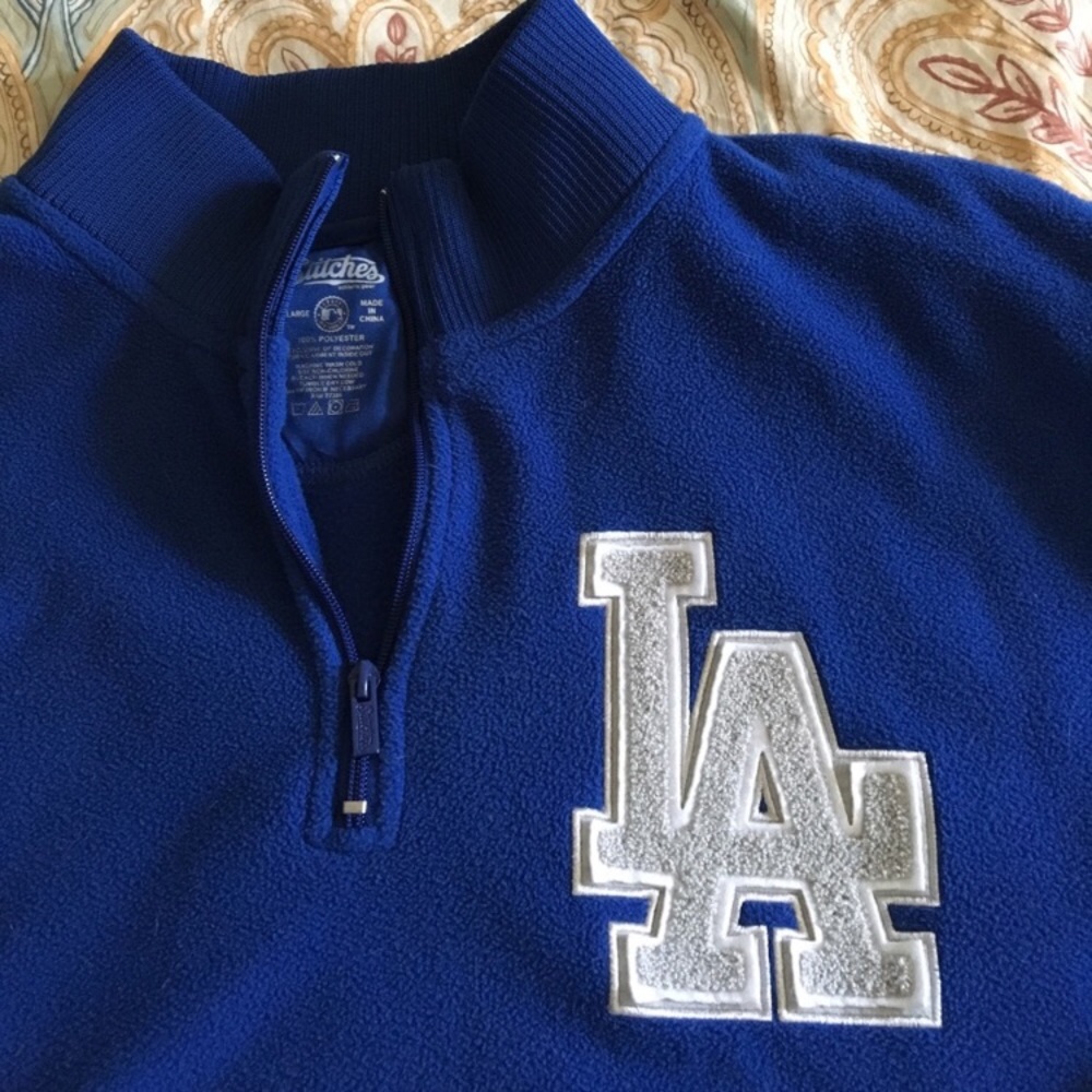 LA Dodgers 1/4 zip sweater- men's