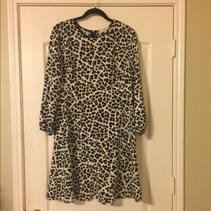 LOFT leopard print dress