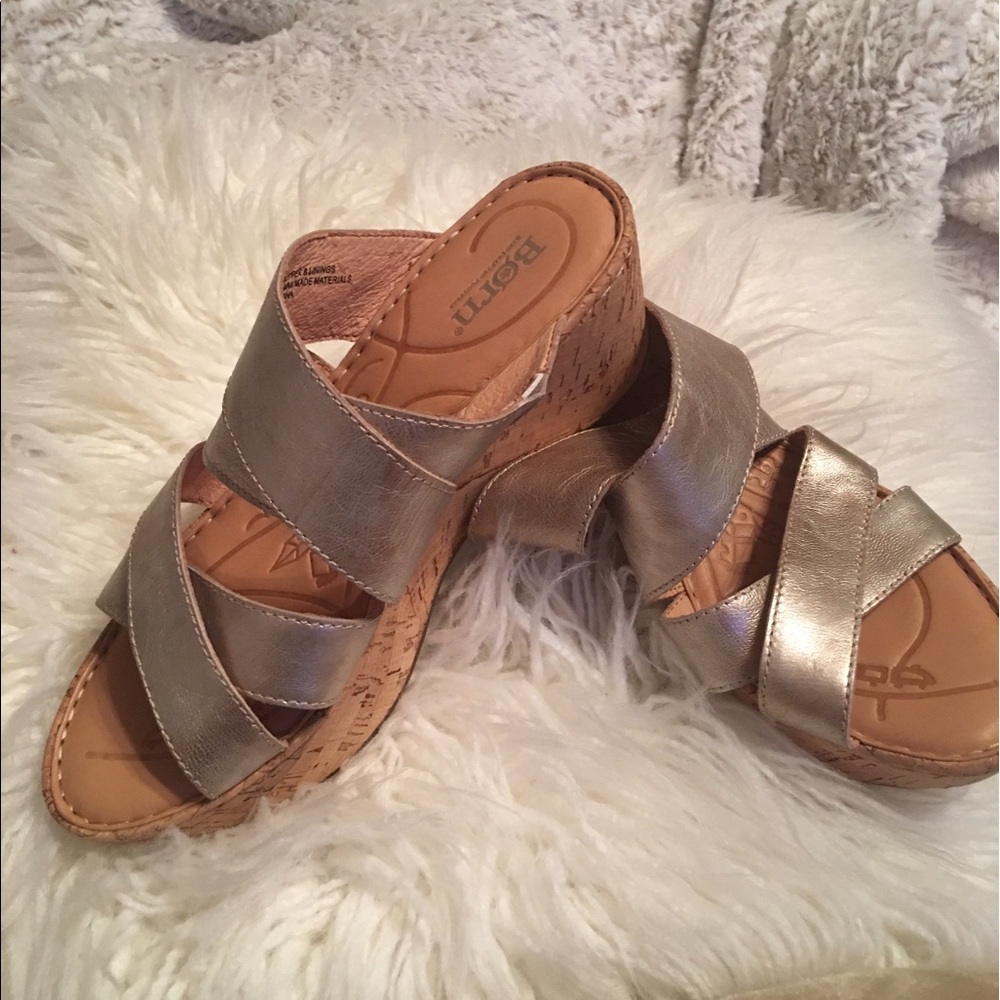 Born wedge mules NWOT
