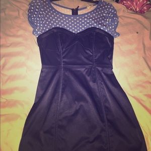 FOREVER 21 CUTE AND CHIC BLUE MINI DRESS