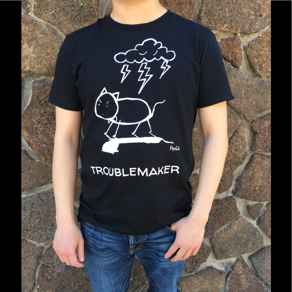 "PonCat Arrives" Unisex Tee (TroubleMaker Style) - Picture 2 of 3