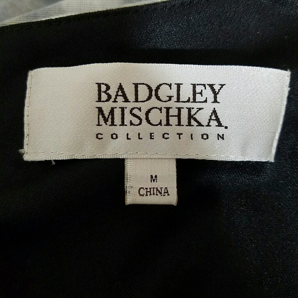 Badgley Mischka One Shoulder Caftan Sheath Dress - Picture 6 of 8
