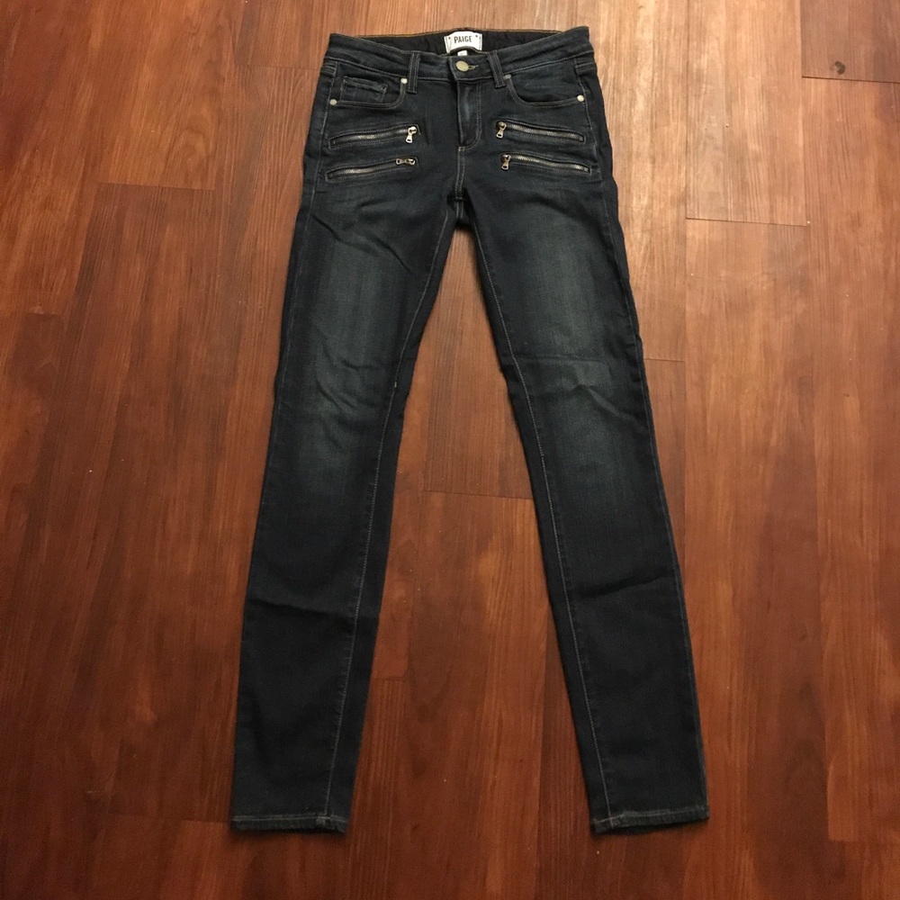 Paige Edgemont Zipper Jeans