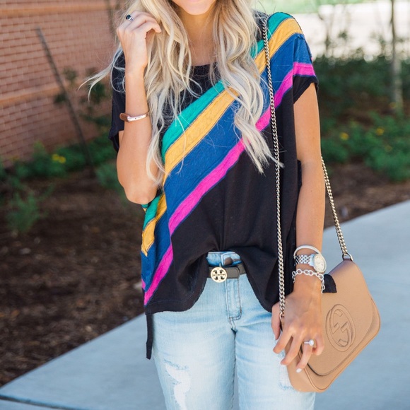 Free People Tops - Free people stripe top size xs