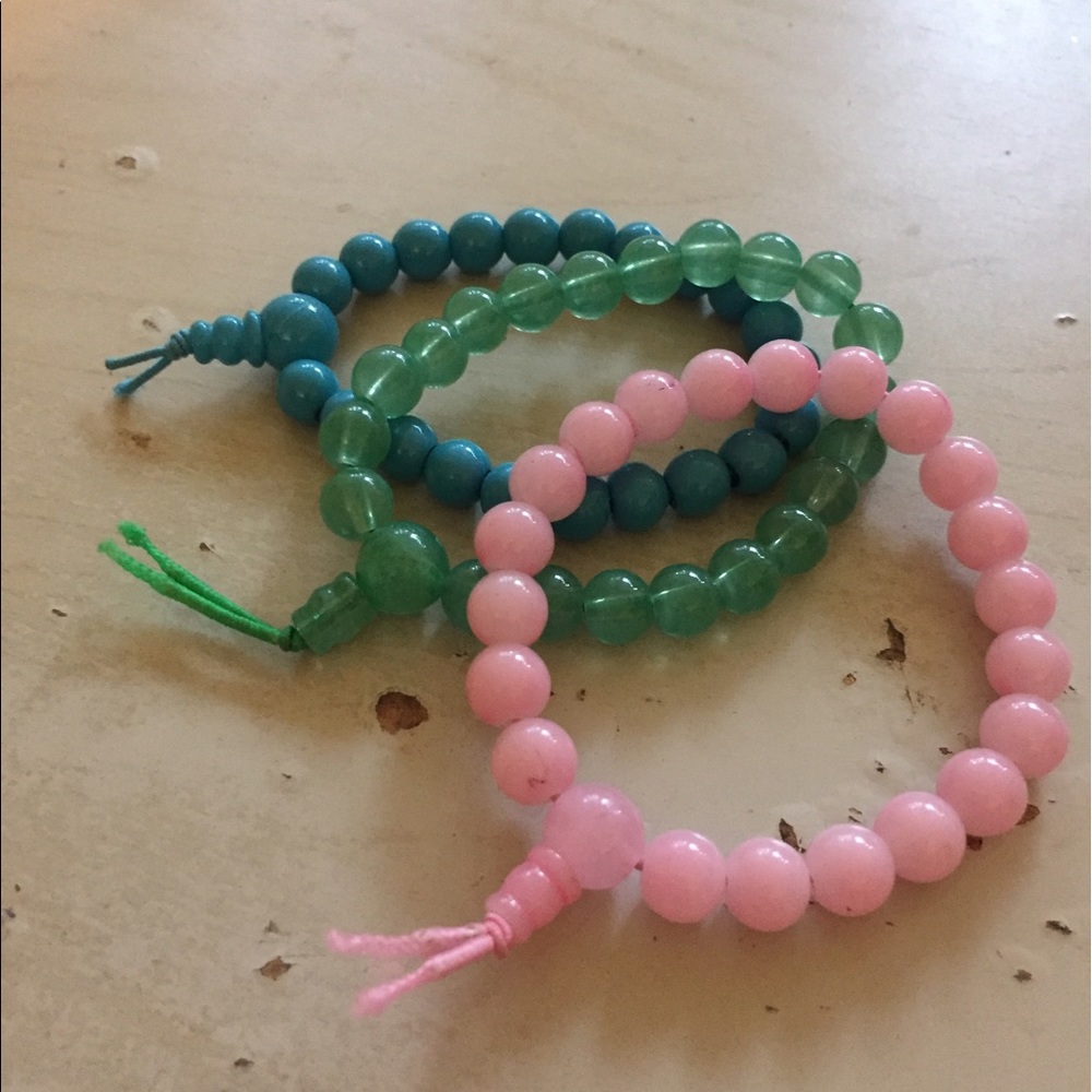 🧜🏻‍♀️ 4 beaded bracelets new y2k