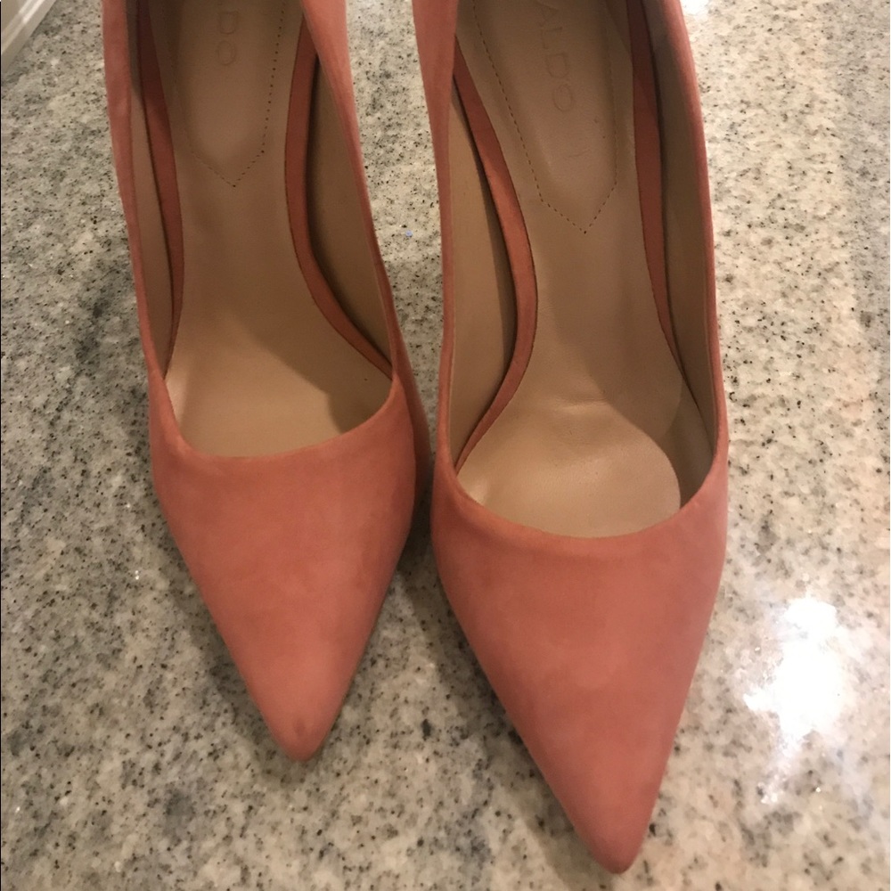 Aldo nude pink heels