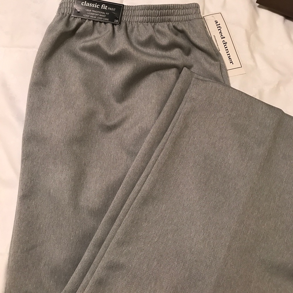 Alfred Dunner Light Gray Pant