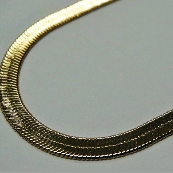 Accessories Gold Plated 7mm 8 Herringbone Link Chain Poshmark
