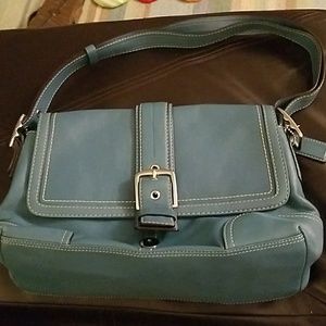 Coach Soho Buckle Flap Leather Purse