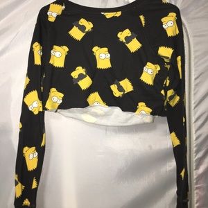 Simpsons Cropped Sweater