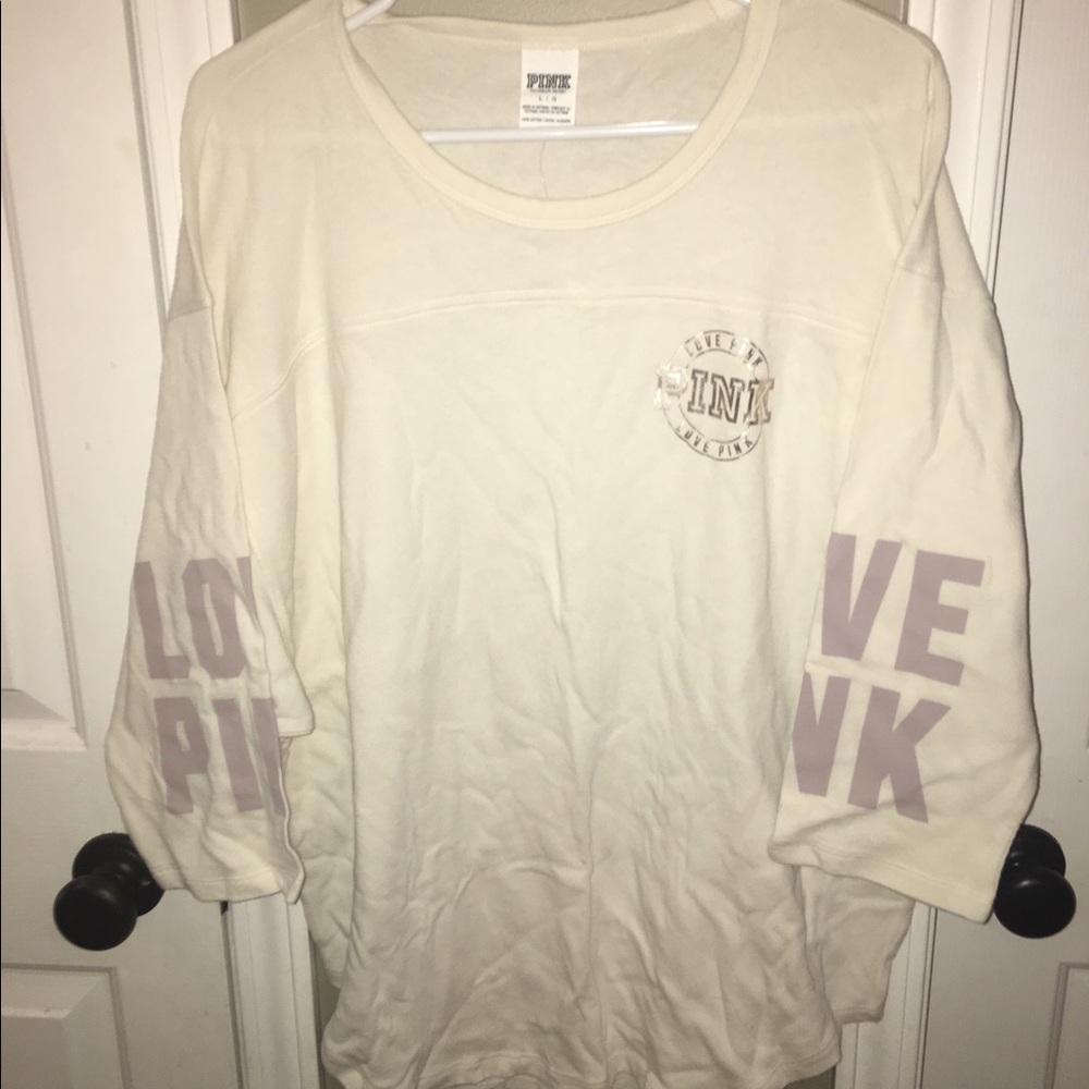 VS pink boyfriend 3/4 sleeve