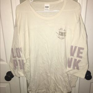 VS pink boyfriend 3/4 sleeve