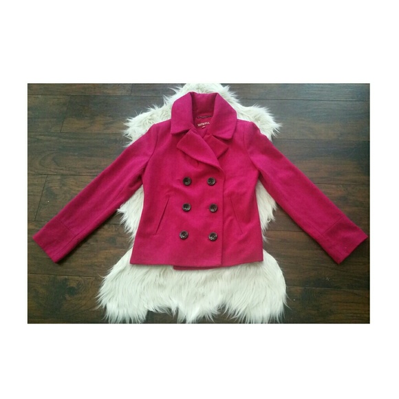 Merona Jackets & Blazers - Merona Wool Blend Pink Peacoat
