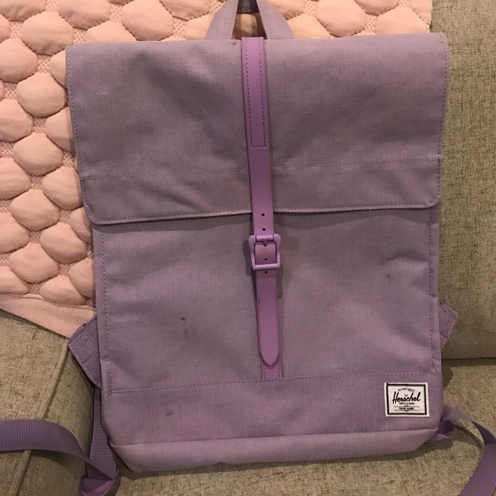 Purple Herschel backpack