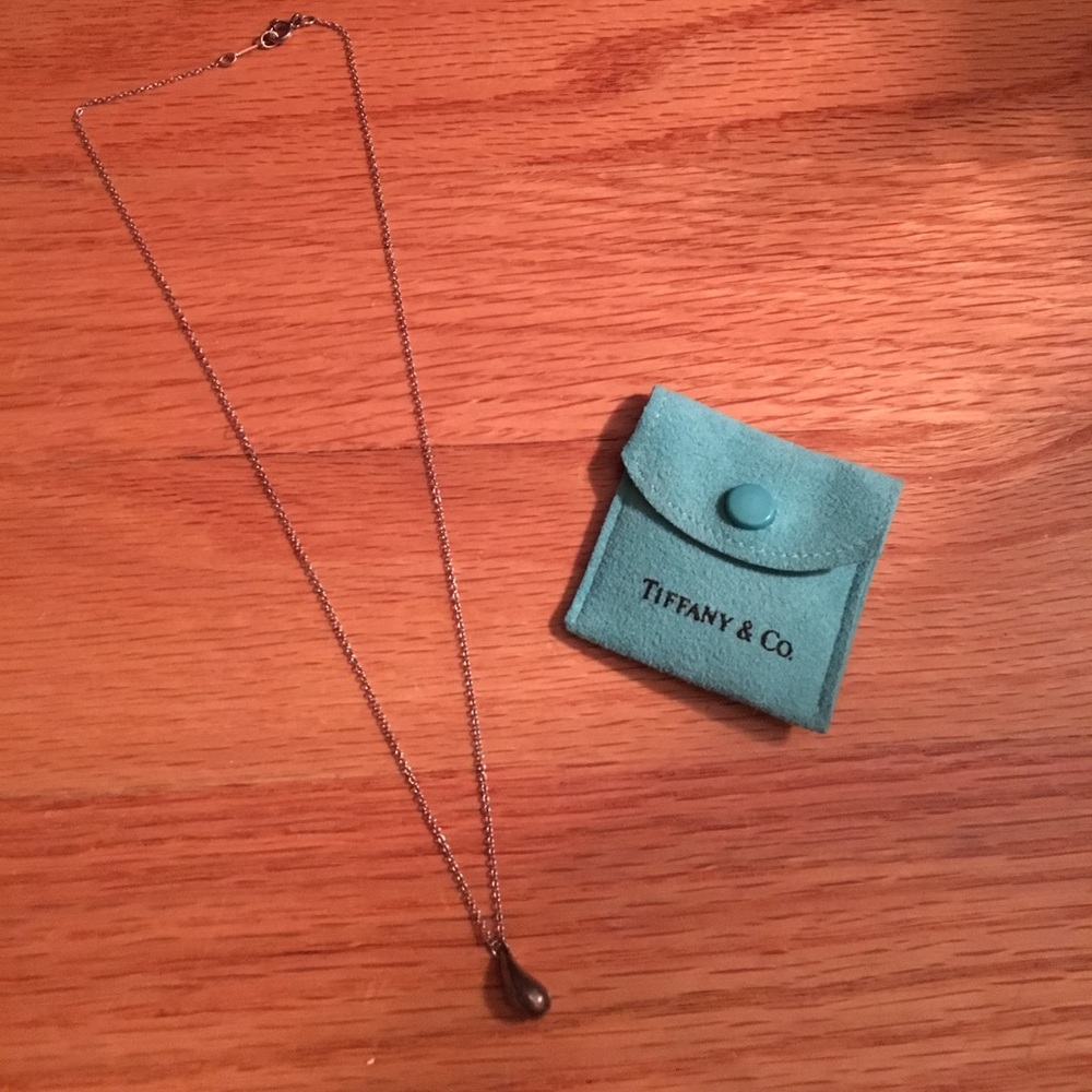 Tiffany & Co. sterling silver tear drop necklace!