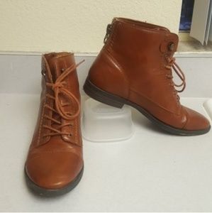 Leather booties