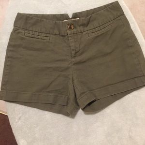 Banana Republic, forest green shorts