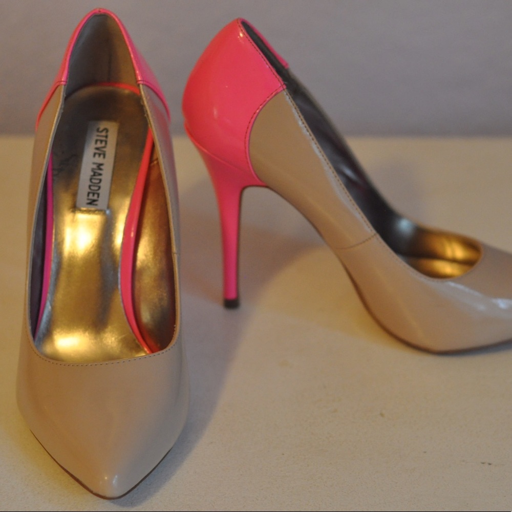 Steve Madden Heels nude and pink