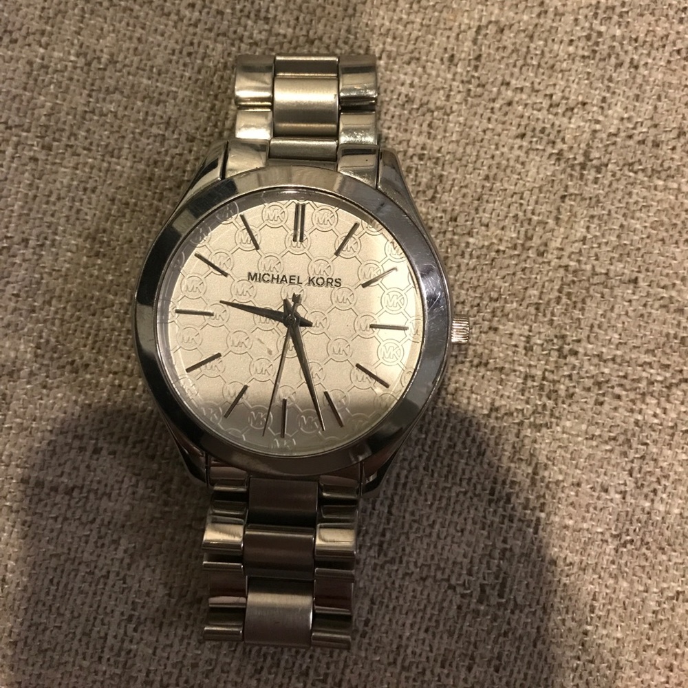 Silver Michael kors watch