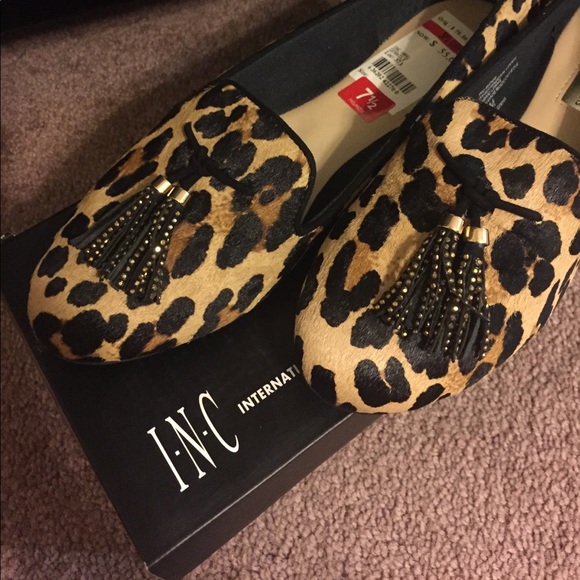 INC Leopard Loafers - Picture 2 of 4